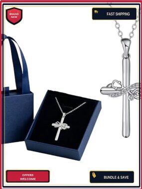Nurse Necklace for Women, Sterling Silver Medical Gifts, RN Graduation Present
